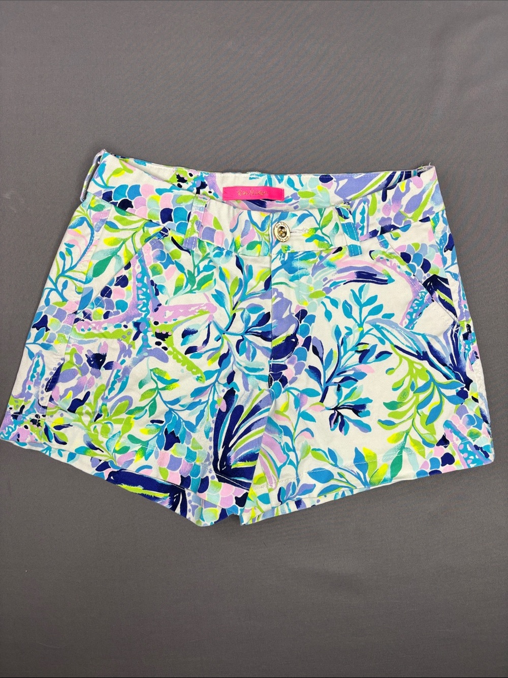 Lilly Pulitzer Callahan Short Womens 2 Stretch Bermuda Resort Sea Soiree Beach
